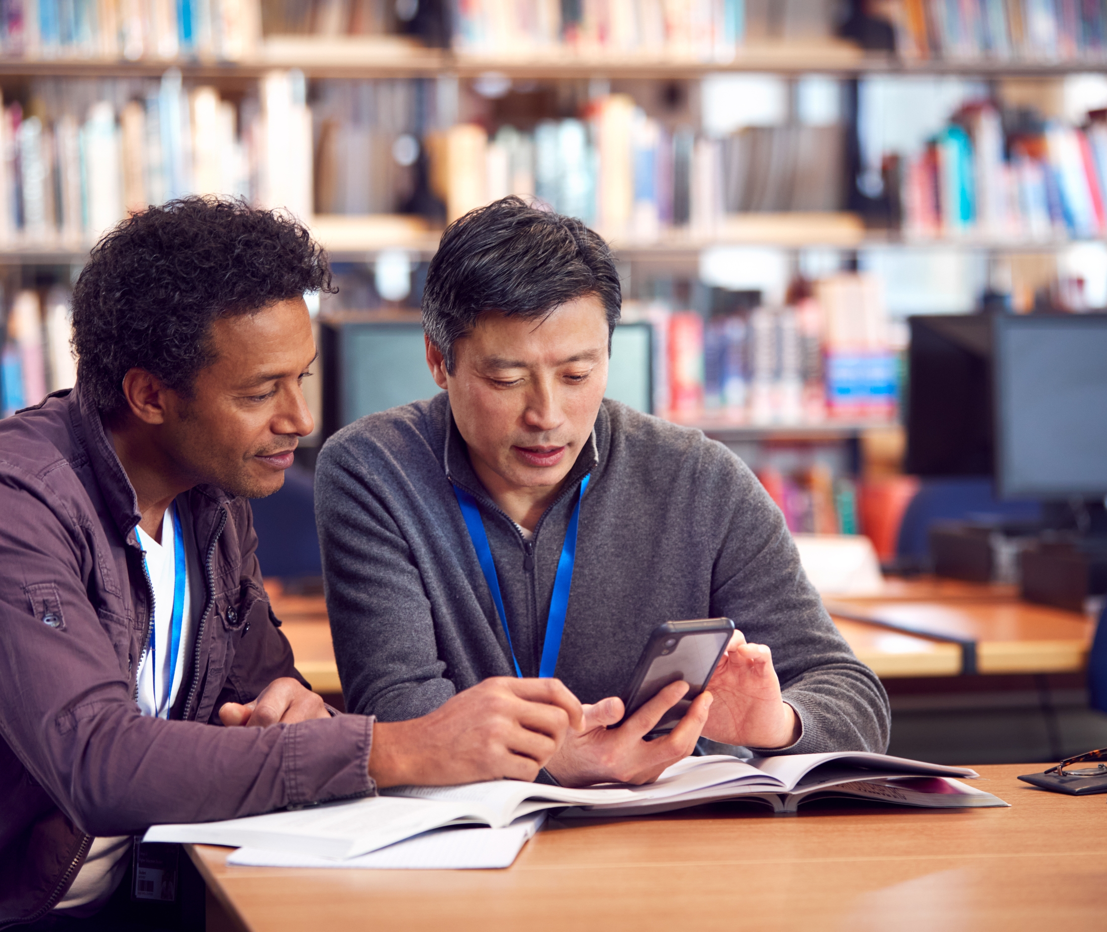 Students learning together
